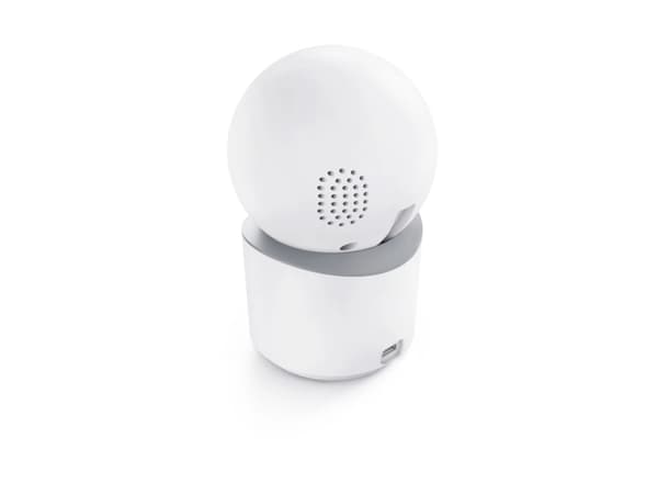 Hama 00176652, IP-säkerhetskamera, inomhus, Trådlös, Skrivbord/vägg, Vit, Glödlampa