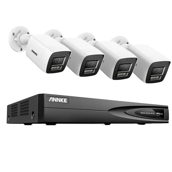 Udendørs Overvågningskamera System, 8MP Opløsning, 4 Kanal Video Indgang,4CH 4Stk Kamera, Ingen 4CH 4Pcs Camera-a