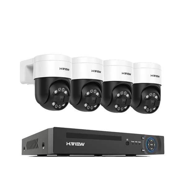 Säkerhetskamerasystem, 8MP upplösning, 4 stycken kameror,Ingen, 8MP 4PCS Kameror