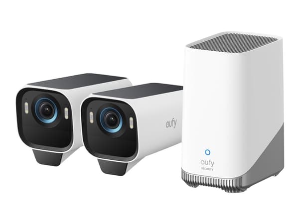 Eufy eufyCam S3 Pro - Nätverksövervakningskamera - kula - utomhusbruk - väderbeständig - färg (Dag&Natt) - 3840 x 2160 - 4K, 1080p - ljud - trådlös -