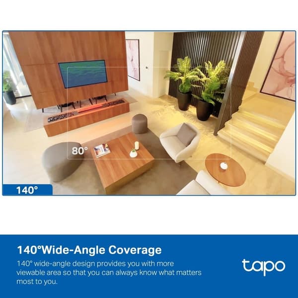TP-Link Tapo AI Wi-Fi-kamera for hjemmesikkerhet / Tapo C125