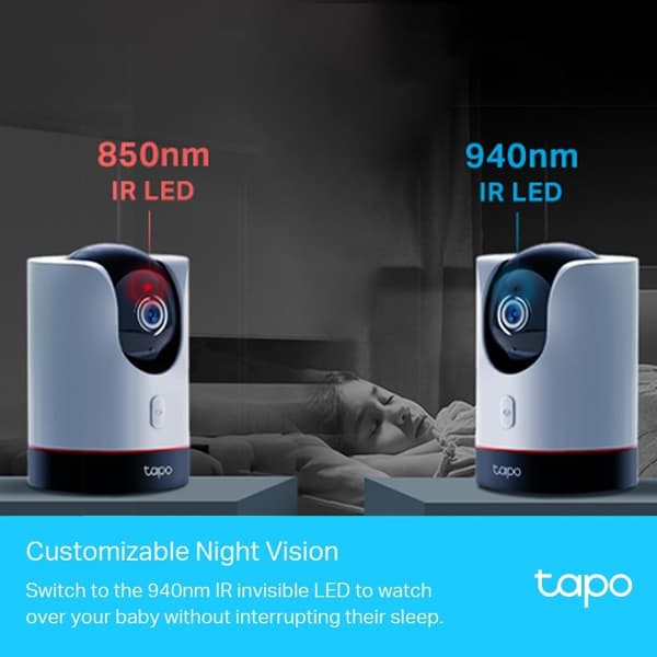 TP-Link Tapo Pan/Tilt AI Wi-Fi-kamera for hjemmesikkerhet / Tapo C225