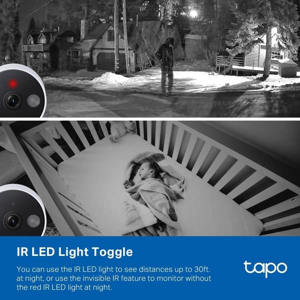 TP-Link Tapo Sisä- ja ulkotilojen Wi-Fi-turvakamera / Tapo C120