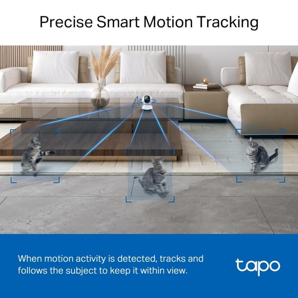 TP-Link Tapo Pan/Tilt AI Home Security Wi-Fi-kamera /Tapo C220