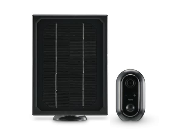 Hama 00176648, IP-sikkerhetskamera, Utendørs, Trådløs, Vegg, Sort, IP65 Sort