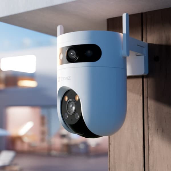 EZVIZ H9c 2K Dual Lens overvågningskamera til indendørs og udendørs brug
