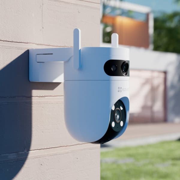 EZVIZ H9c 2K Dual Lens overvågningskamera til indendørs og udendørs brug
