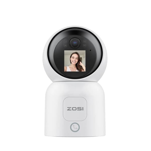 ZOSI 6MP HD Dubbelobjektivkamera, 360° Pan & Tilt, Smart AI Detektion,6MP C528