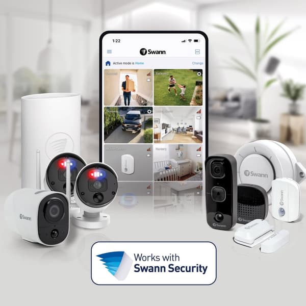 Swann Buddy4K Video Doorbell with SwannShield AI Voice Assistant and Chime