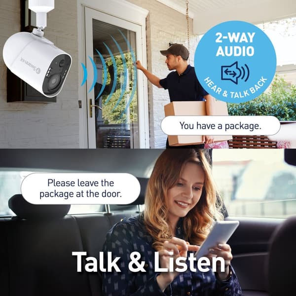 Swann Xtreem4K Wireless Security Camera with 2-Way Talk, Siren & Heat + Motion Detection