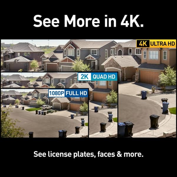 Swann Xtreem4K Wireless Security Camera with 2-Way Talk, Siren & Heat + Motion Detection
