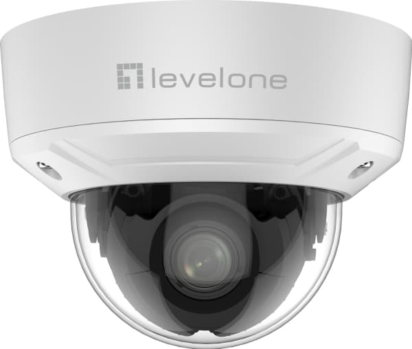 LevelOne FCS-3616, Overvåkningskamera, Inne & Ute, Koblet med ledninger (ikke trådløs), Tak, Hvit, Kuppel