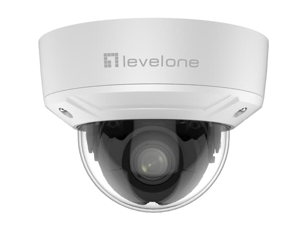LevelOne FCS-3616, Overvåkningskamera, Inne & Ute, Koblet med ledninger (ikke trådløs), Tak, Hvit, Kuppel Hvit