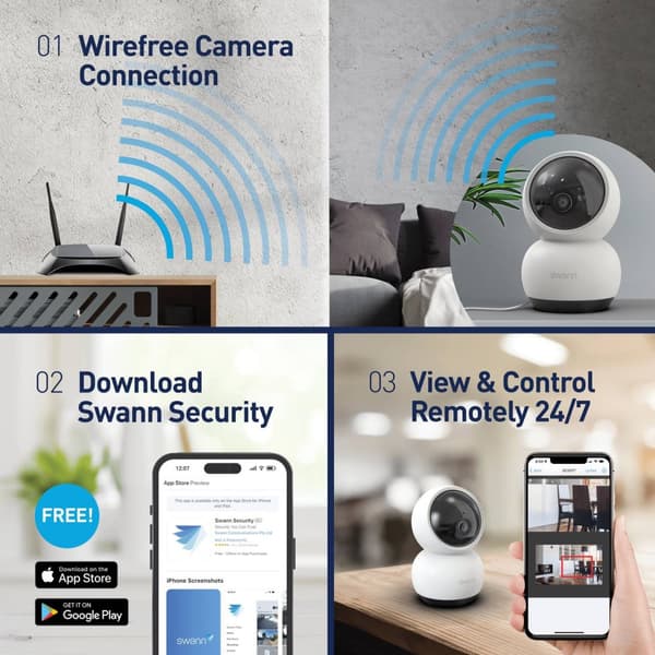Swann EVO​ 2K Indoor Wi-Fi Camera​