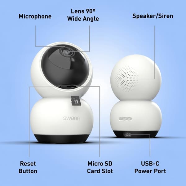 Swann EVO​ 2K Indoor Wi-Fi Camera​