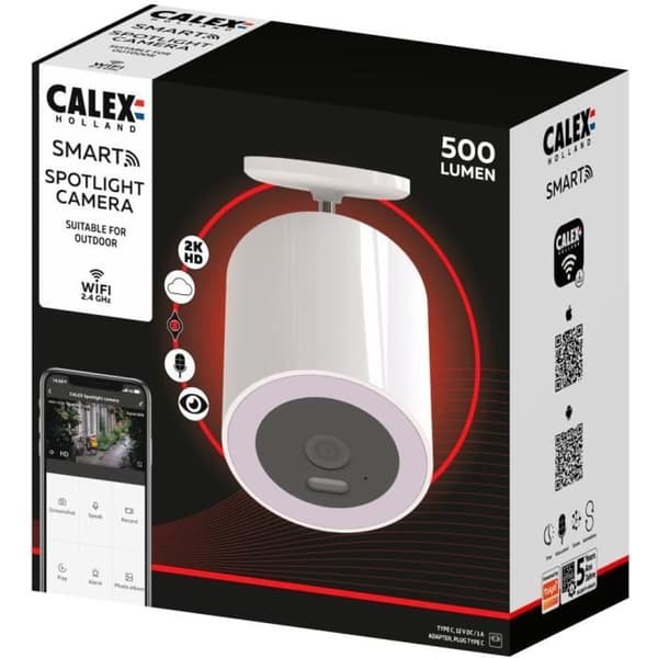 Smart projektorkamera - CALEX - WiFi - 5 års batterigaranti