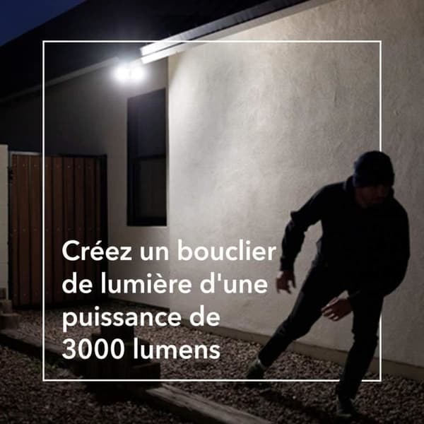 Arlo Pro 3 Floodlight övervakningskamera - Trådlöst WiFi - Svart - 2K - Kraftfull integrerad spotlightbelysning