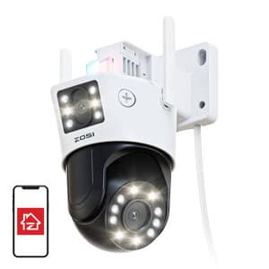 IP-ulkokamera ZOSI C298 WiFi Pan Tilt 6MP Dual IP66