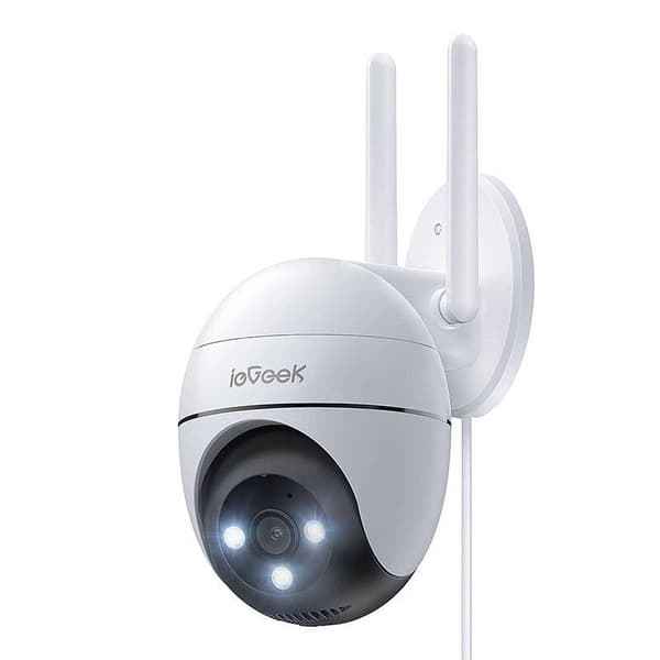 WiFi 3MP trådløst roterende utendørskamera ieGeek ZS-GQ2 hvit
