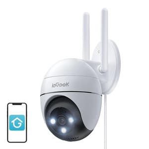 WiFi 3MP trådløst roterende utendørskamera ieGeek ZS-GQ2 hvit