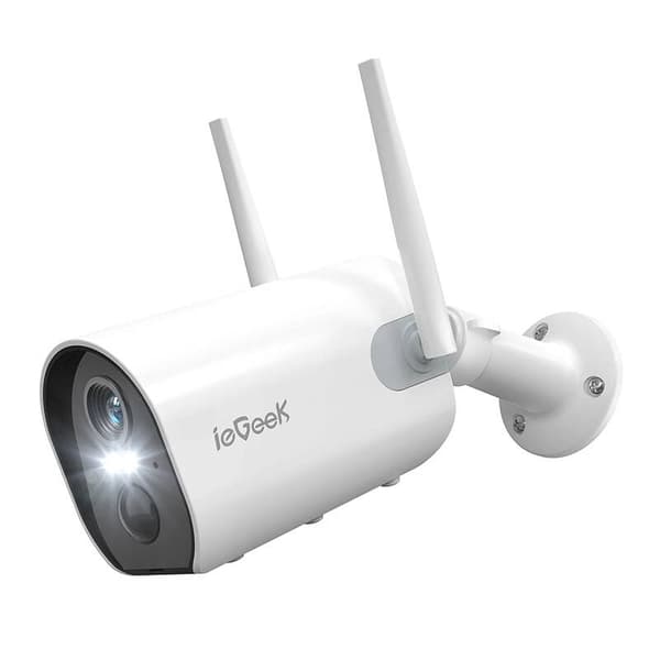 Trådløst WiFi utendørs kamera ieGeek ZS-GX2S hvit 5200mAh