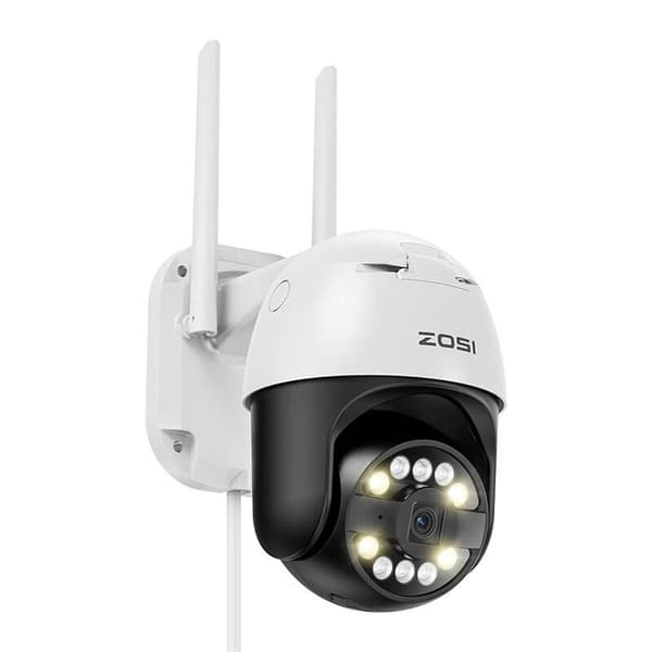 IP utomhuskamera ZOSI C296 WiFi Pan Tilt 8MP Dual IP66 med 32GB microSD-kort