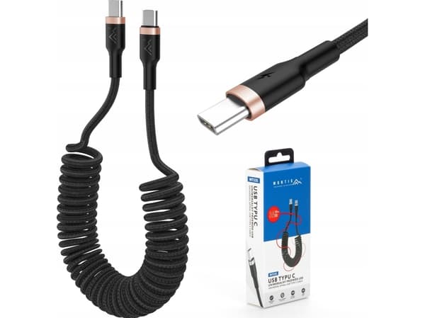 Montis Kabel USB Typu C - USB Typu C 1,5m (spirala) MT131 Montis