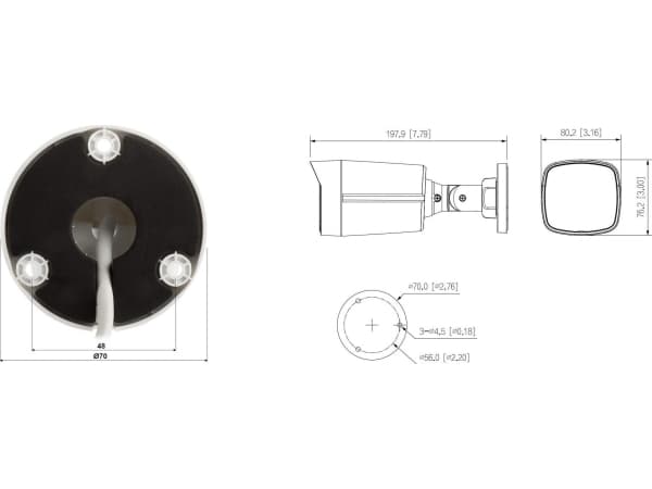 Kamera IP Dahua Technology KAMERA IP IPC-HFW1239TL1-A-IL-0360B Smart Dual Light - 1080p 3.6mm DAHUA