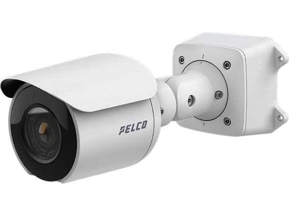 Pelco SRXP4-2V10-EBT-IR, IP-sikkerhetskamera, utendørs, kablet, 126 dB, UL/CSA/EN/IEC 62368-1, IEC 62471, FCC del 15 underdel B (klasse B), IC ICES-0 Sort, Hvit