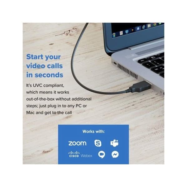 Creative Labs Creative Live! Cam Sync - V3 - Webbkamera - Farbe - 5 MP - 2560 x 1440 - 1080p, 1440p - Ljud - USB2.0 - YUY2