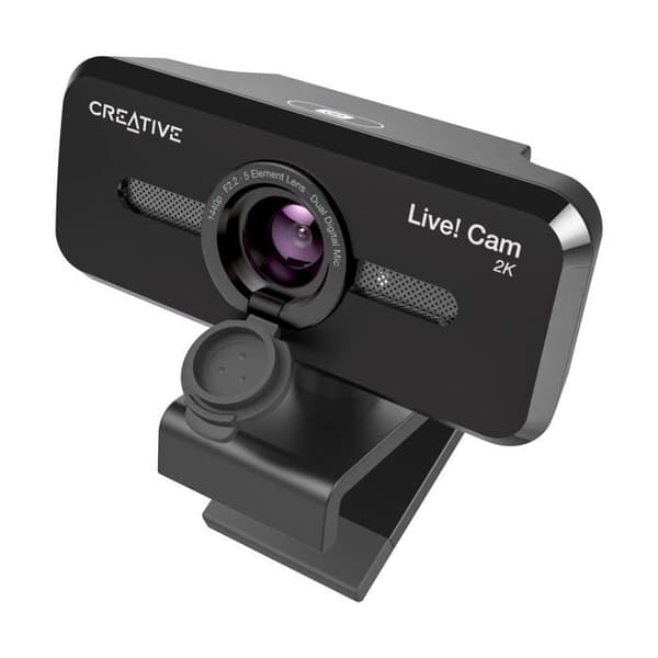 Creative Labs Creative Live! Cam Sync - V3 - Webbkamera - Farbe - 5 MP - 2560 x 1440 - 1080p, 1440p - Ljud - USB2.0 - YUY2
