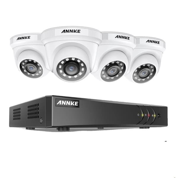 1080P CCTV-kamerasystem, 4 vandtætte kameraer, nattevisionsfunktioner,Ingen