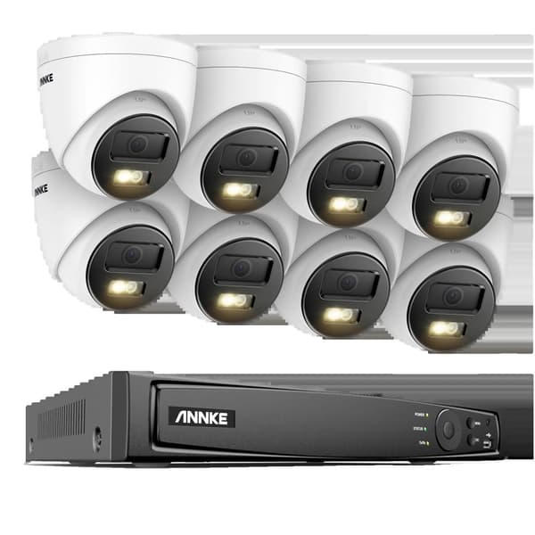 Netværk Video Sikkerhedssystem, 5MP Ultra HD Opløsning, 8 Kanal Live Overvågning,8CH 8Pcs Kamera-c, 4T 8CH 8Pcs Camera-a 3