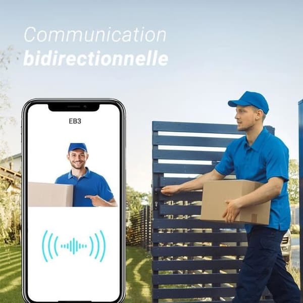 Motoriserad utomhuskamera - EZVIZ - EB3 4G - 4G batteri - AI-detektion - Färg mörkerseende - Integrerad siren