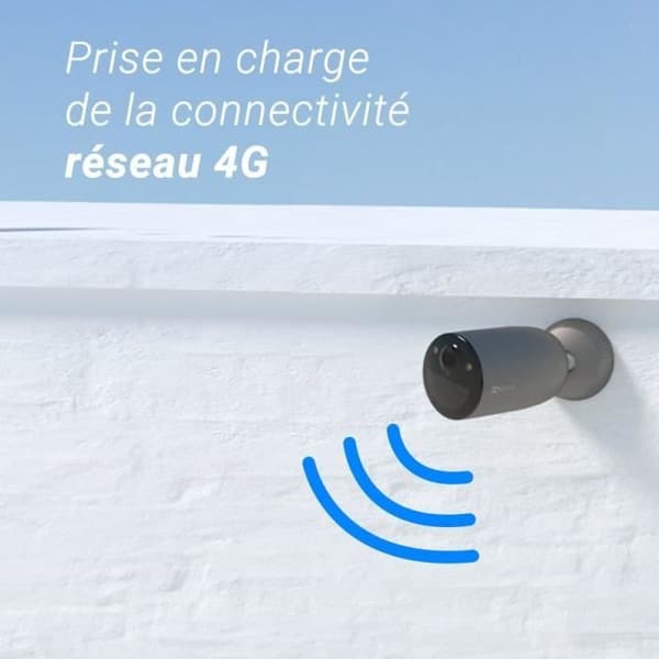 Motoriserad utomhuskamera - EZVIZ - EB3 4G - 4G batteri - AI-detektion - Färg mörkerseende - Integrerad siren