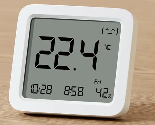 Xiaomi Smart Temperature and Humidity Monitor 3 - Temperatur- og fuktighetssensor - trådløs - Bluetooth 5.0 LE