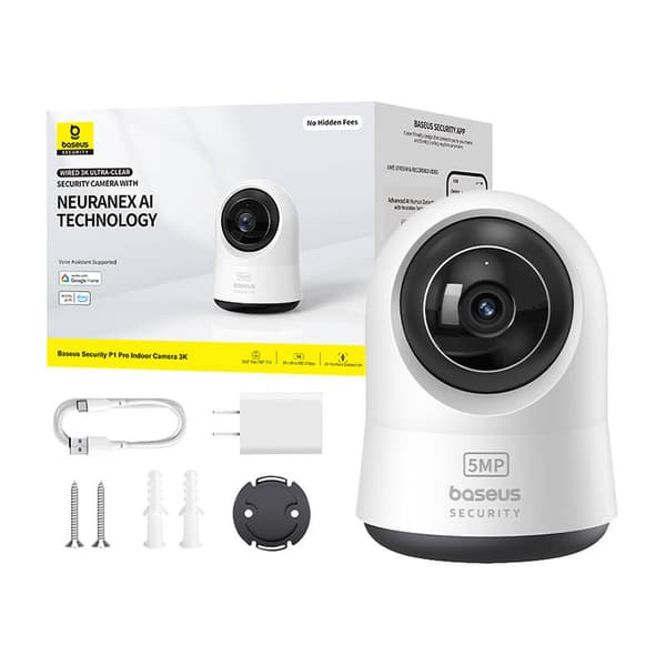 Baseus P1 Pro 3K indendørs kamera (hvid)