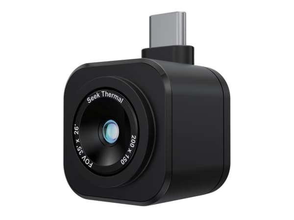 Seek Thermal CW-ABAX, 200 x 150 pixlar, -20 - 330 ° C, Bärnsten, Black Hot, Ironbow, White hot, 35 mK, 25 hz, Termal Svart