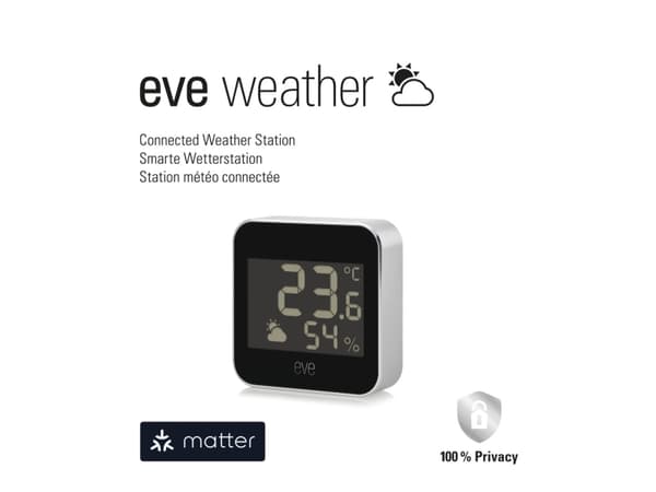 EVE Eve Weather - monitor temperatury i wilgotności (technologia Matter)