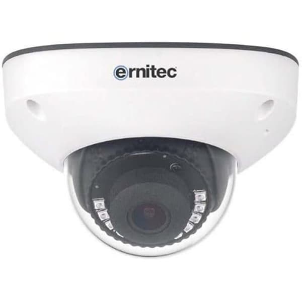 Övervakningskamera - ERNITEC - PLUTO-BX-115IR - Vandal Dôme - Nattseende - Utomhusbruk Svart, Vit