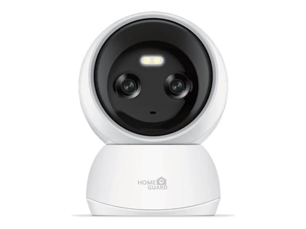 HOMEGUARD - Nettverksovervåkingskamera - panorering / tipping - innendørs - farge (Dag og natt) - 2K - lyd - trådløs - Wi-Fi - 802.11ax - H.264 - DC