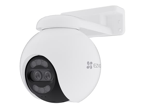 EZVIZ H80x Dual 4K, IP-sikkerhetskamera, Inne & Ute, Ledning & Trådløs, Tak/Vegg, Hvit, Sfærisk