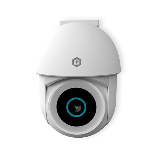 Nedis SmartLife Utendørs kamera | Wi-Fi | Søkelys | 3MP Full HD 1296p | Panorering og vipping | IP65 | Cloud Storage (valgfritt) / microSD (ikke inklu