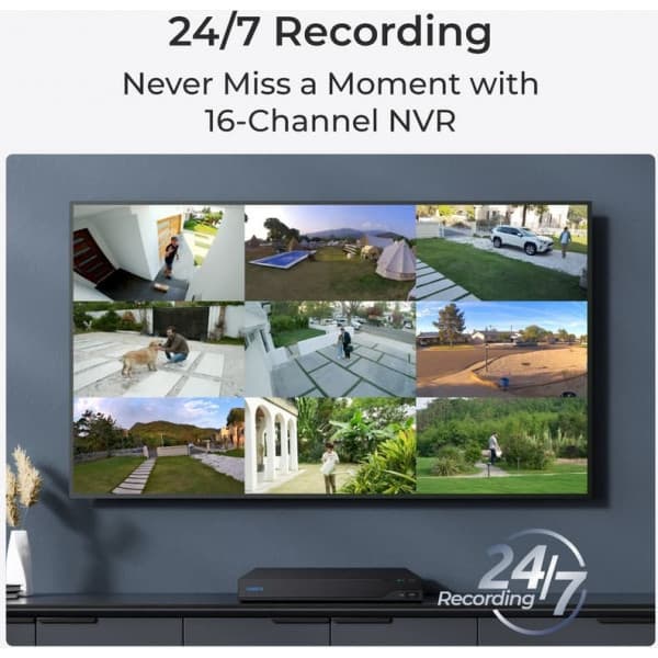 Reolink NVS16 4K UltraHD PoE-inspelare, 4 Tt