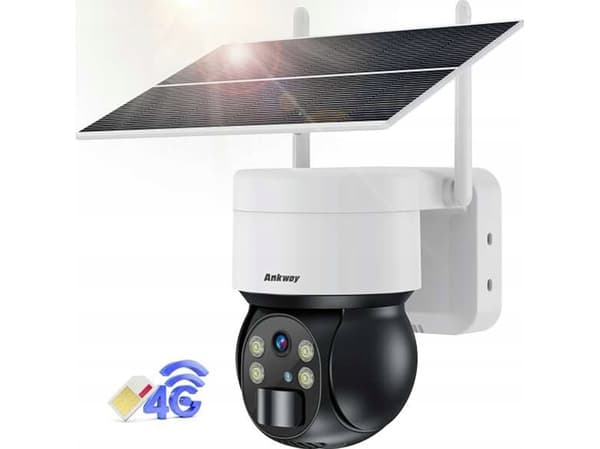 Choetech IP-kamera Choetech ASC006-4G aurinko smart PTZ 4G LTE kamera 5W aurinkopaneelilla - valkoinen