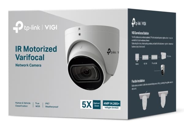 TP-Link INSIGHT S445ZI, IP-turvakamera, ulkokäyttöön, langallinen, 207 m, 120 dB, katto, sisäkatto
