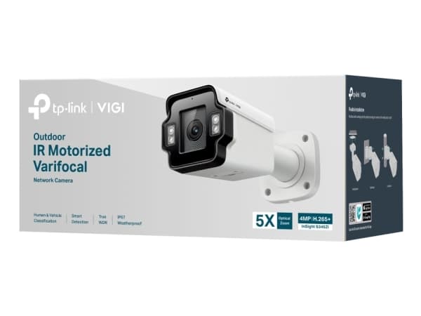 TP-Link VIGI InSight S345ZI, IP-sikkerhetskamera, Utendørs, Koblet med ledninger (ikke trådløs), 120 dB, Vegg, Hvit