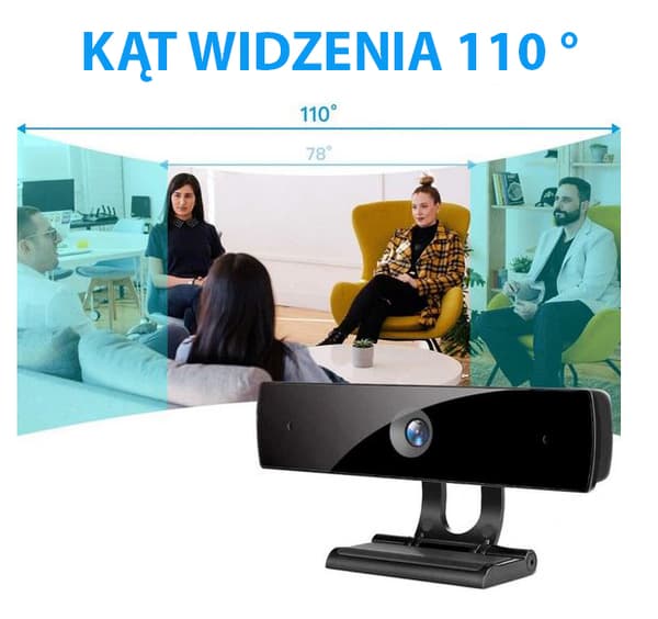Verkkokamera mikrofonilla FULL HD 1080P e-learning