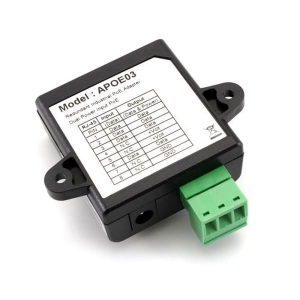 Alfa APOE03, Redundant industriell PoE-adapter
