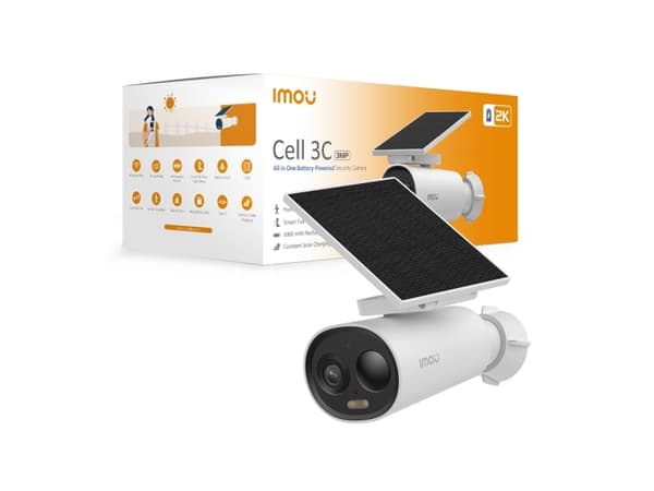 Imou Cell 3C All in One, IP-sikkerhetskamera, Utendørs, Trådløs, 50 m, Vegg, Hvit Hvit